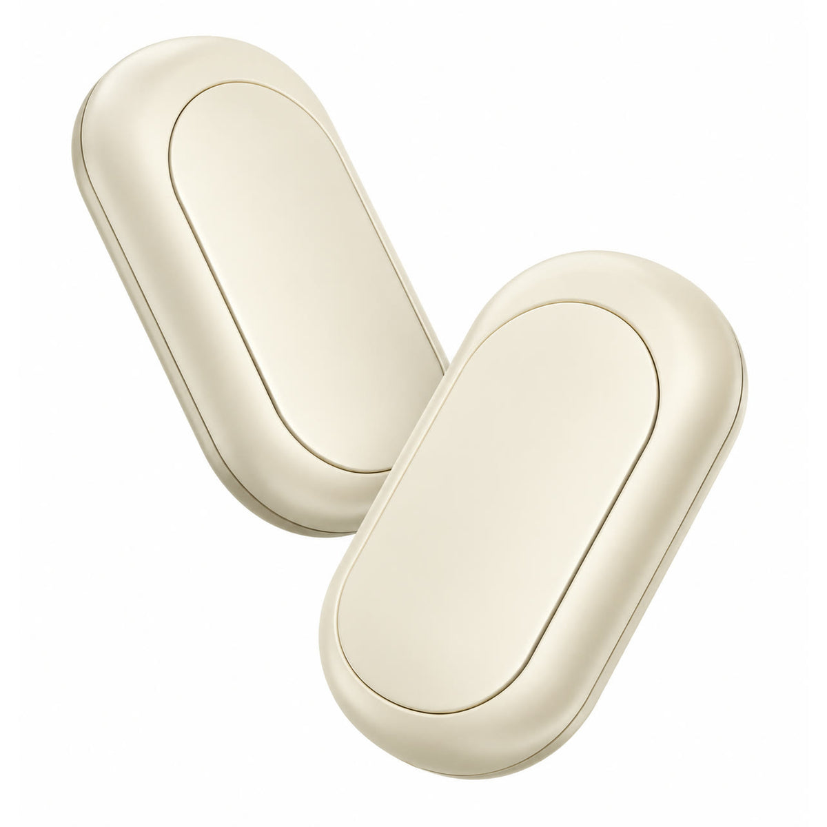 Beige 2-in-1 magnetic mini hand warmers