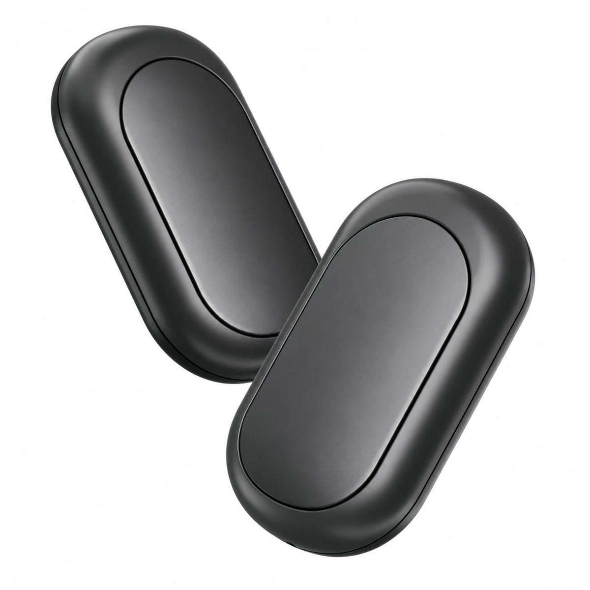 Black 2-in-1 magnetic mini hand warmers